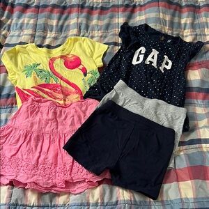 GAP Kids Flamingo Tee and Polka Dot Set